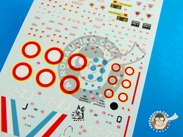 Image 3: Dassault Super Mystere B2 |  in 1/48 scale manufactured by Berna Decals (ref. BD48-76)