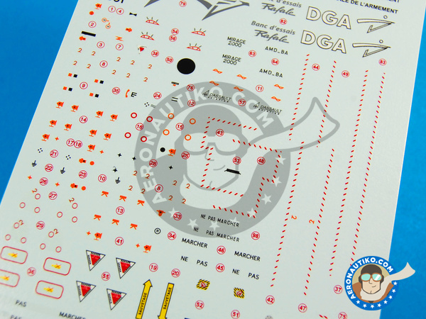 Image 3: Dassault Mirage 2000 |  in 1/48 scale manufactured by Berna Decals (ref. BD48-77)