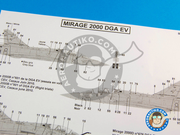 Image 7: Dassault Mirage 2000 |  in 1/48 scale manufactured by Berna Decals (ref. BD48-77)