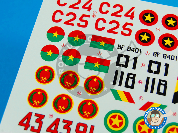 Image 3: Mikoyan-Gurevich MiG-17 Fresco F |  in 1/48 scale manufactured by Berna Decals (ref. BD48-88)