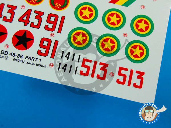 Image 5: Mikoyan-Gurevich MiG-17 Fresco F |  in 1/48 scale manufactured by Berna Decals (ref. BD48-88)