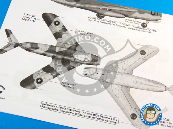 Image 7: Mikoyan-Gurevich MiG-17 Fresco F |  in 1/48 scale manufactured by Berna Decals (ref. BD48-88)