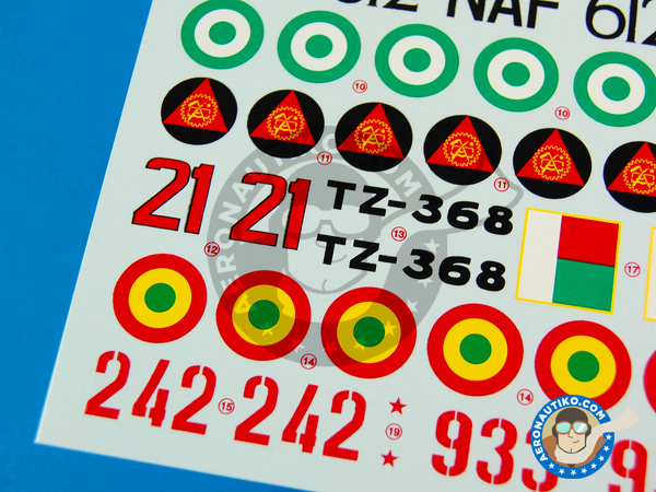 Image 4: Mikoyan-Gurevich MiG-17 Fresco F |  in 1/48 scale manufactured by Berna Decals (ref. BD48-89)