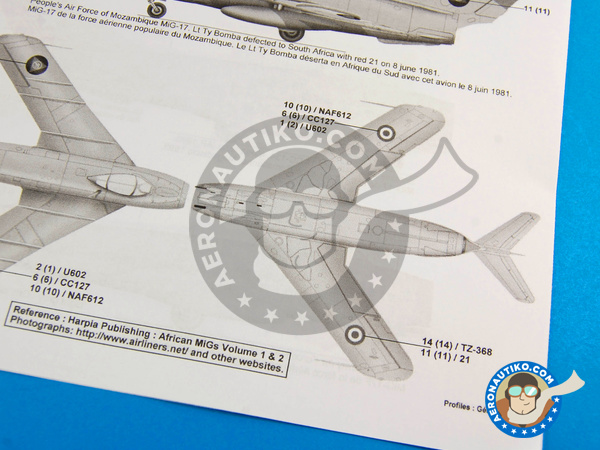 Image 10: Mikoyan-Gurevich MiG-17 Fresco F |  in 1/48 scale manufactured by Berna Decals (ref. BD48-89)
