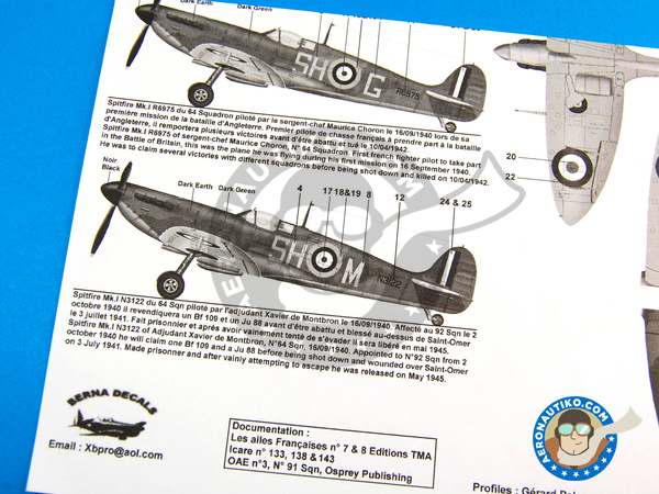 Image 5: Supermarine Spitfire Mk. I - Vb |  in 1/72 scale manufactured by Berna Decals (ref. BD72-34)