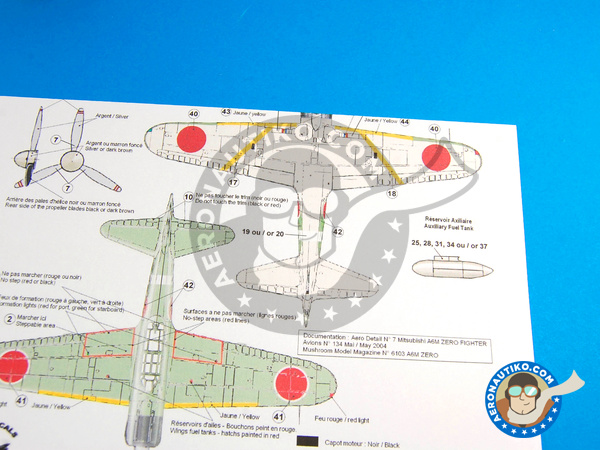 Image 5: Mitsubishi A6M Zero 2 |  in 1/72 scale manufactured by Berna Decals (ref. BD72-36)