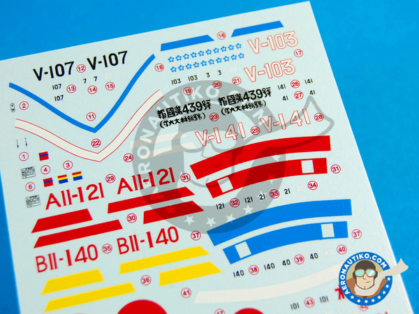 Image 2: Mitsubishi A6M Zero 2 |  in 1/72 scale manufactured by Berna Decals (ref. BD72-37)