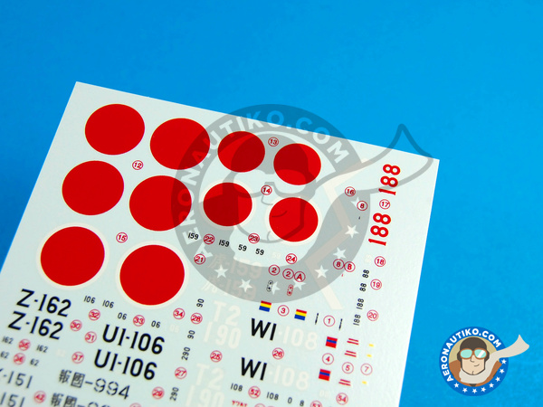 Image 2: Mitsubishi A6M Zero 3 |  in 1/72 scale manufactured by Berna Decals (ref. BD72-43)