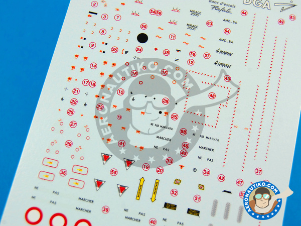 Image 2: Dassault Mirage 2000 B/D |  en escala 1/72 fabricado por Berna Decals (ref. BD72-55)