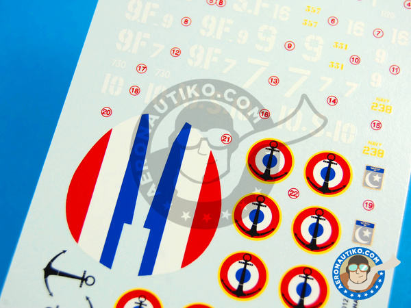 Image 3: Curtiss SB2C-5 Helldiver |  in 1/72 scale manufactured by Berna Decals (ref. BD72-70)