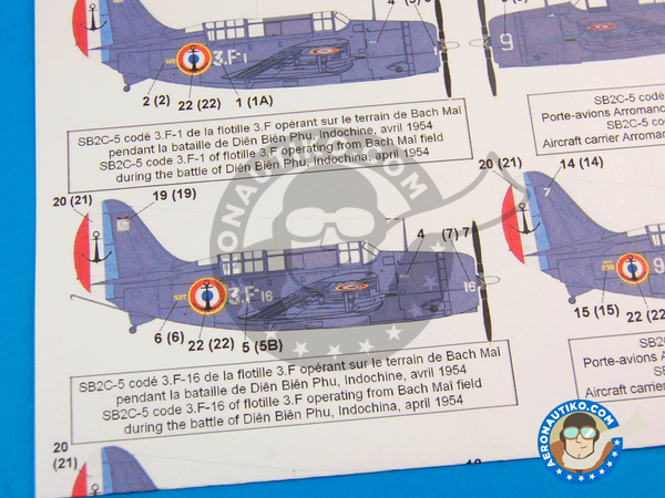 Image 6: Curtiss SB2C-5 Helldiver |  in 1/72 scale manufactured by Berna Decals (ref. BD72-70)
