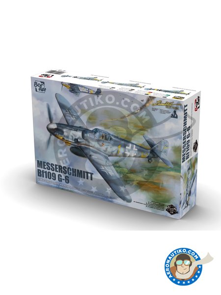 Messerschmitt Bf-109G-6 | Airplane kit in 1/35 scale manufactured by Border Model (ref. BF001) image