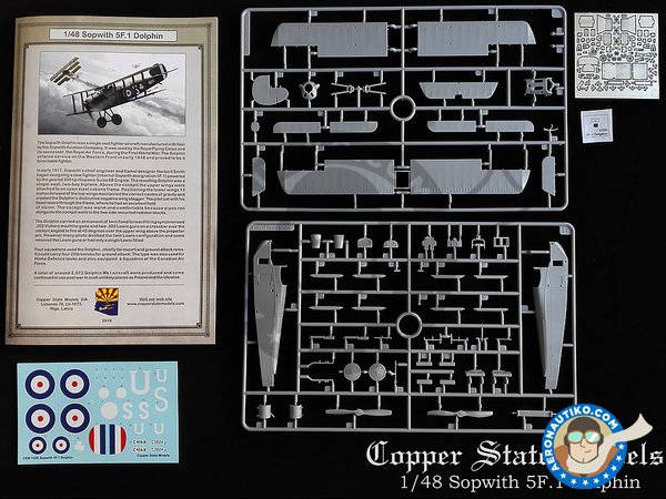 Image 1: Sopwith 5F.1 Dolphin | Airplane kit in 1/48 scale manufactured by Copper State Models (ref. CSM01026)
