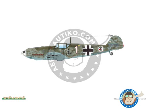 Image 20: Bf 109E in the Battle of Britain (limited edition - dual combo) | Airplane kit in 1/48 scale manufactured by Eduard (ref. 11144)