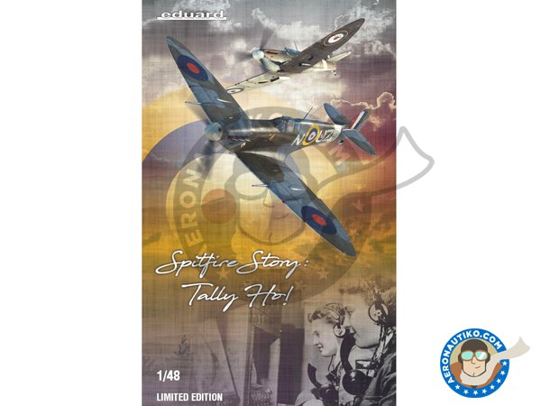 Image 1: Supermarine Spitfire Mk.II "Tally Ho" (Spitfire Story) | Airplane kit in 1/48 scale manufactured by Eduard (ref. 11146)