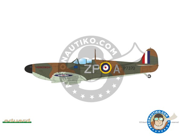 Image 2: Supermarine Spitfire Mk.II "Tally Ho" (Spitfire Story) | Airplane kit in 1/48 scale manufactured by Eduard (ref. 11146)