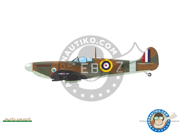 Image 3: Supermarine Spitfire Mk.II "Tally Ho" (Spitfire Story) | Airplane kit in 1/48 scale manufactured by Eduard (ref. 11146)
