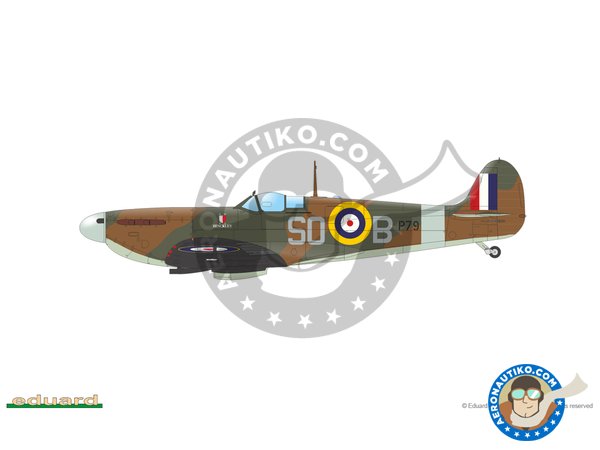 Image 4: Supermarine Spitfire Mk.II "Tally Ho" (Spitfire Story) | Airplane kit in 1/48 scale manufactured by Eduard (ref. 11146)