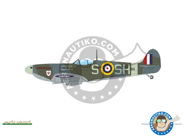 Image 5: Supermarine Spitfire Mk.II "Tally Ho" (Spitfire Story) | Airplane kit in 1/48 scale manufactured by Eduard (ref. 11146)