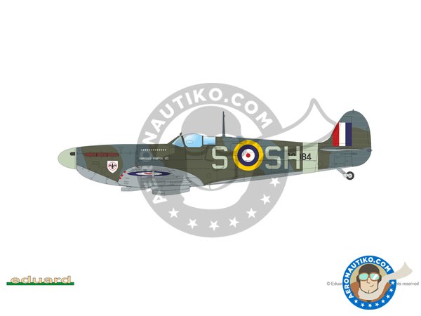 Image 6: Supermarine Spitfire Mk.II "Tally Ho" (Spitfire Story) | Airplane kit in 1/48 scale manufactured by Eduard (ref. 11146)