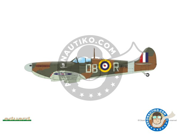 Image 7: Supermarine Spitfire Mk.II "Tally Ho" (Spitfire Story) | Airplane kit in 1/48 scale manufactured by Eduard (ref. 11146)