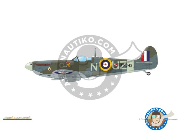 Image 11: Supermarine Spitfire Mk.II "Tally Ho" (Spitfire Story) | Airplane kit in 1/48 scale manufactured by Eduard (ref. 11146)