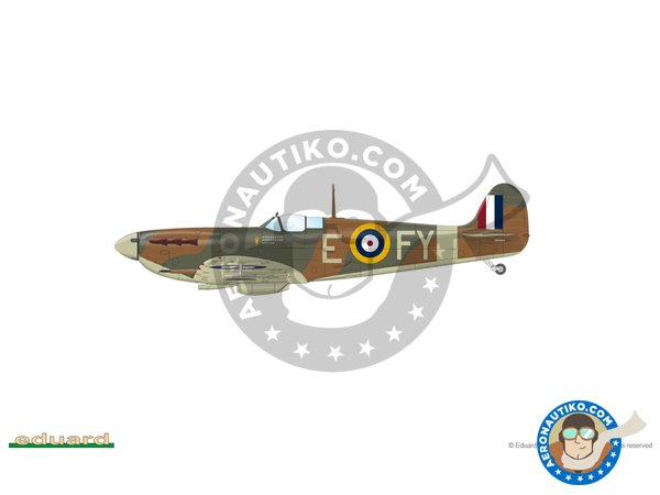 Image 3: Spitfire Mk.V "The Sweeps" (Spitfire Story) | Airplane kit in 1/48 scale manufactured by Eduard (ref. 11153)