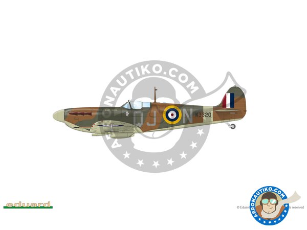 Image 4: Spitfire Mk.V "The Sweeps" (Spitfire Story) | Airplane kit in 1/48 scale manufactured by Eduard (ref. 11153)