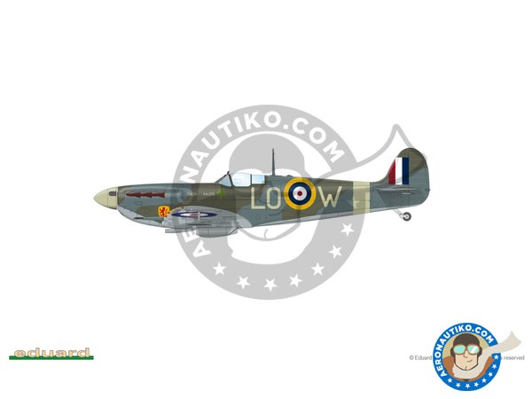 Image 6: Spitfire Mk.V "The Sweeps" (Spitfire Story) | Airplane kit in 1/48 scale manufactured by Eduard (ref. 11153)