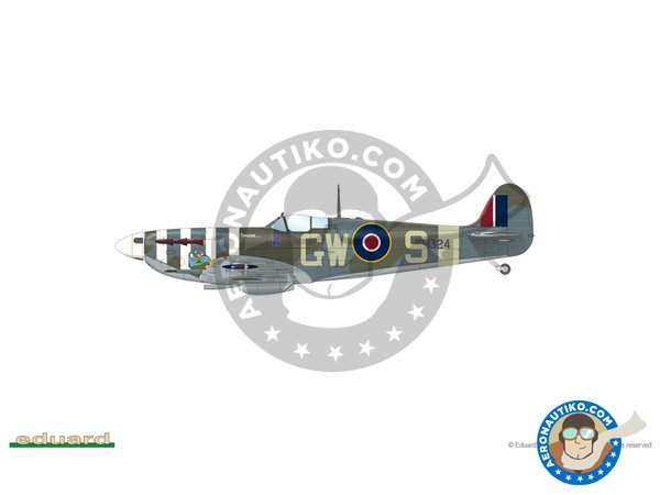 Image 7: Spitfire Mk.V "The Sweeps" (Spitfire Story) | Airplane kit in 1/48 scale manufactured by Eduard (ref. 11153)