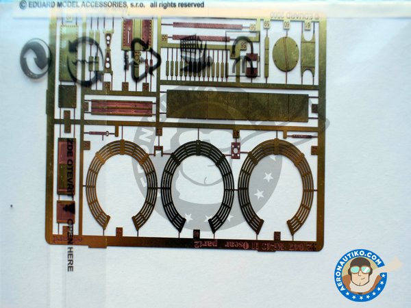 Image 2: Ki-43 II Oscar | Photo-etched parts in 1/32 scale manufactured by Eduard (ref. 32047)