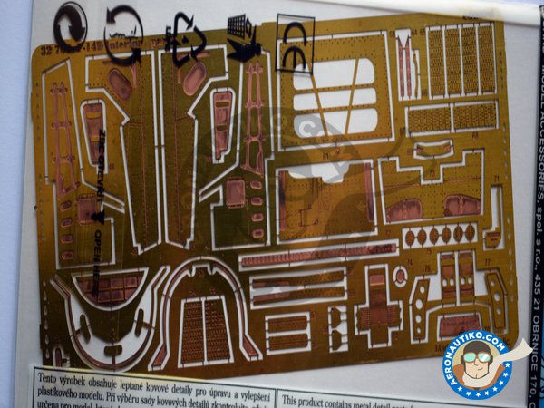 Image 2: Grumman F-14D interior | Coloured photo-etched cockpit parts in 1/32 scale manufactured by Eduard (ref. 32707)