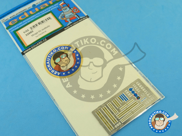 Image 2: Dassault Mirage III Seatbelts C | Seatbelts in 1/32 scale manufactured by Eduard (ref. 32860)