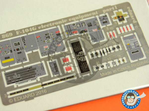 Image 10: Lockheed F-104 Starfighter Electronic Equipment G | Photo-etched parts in 1/32 scale manufactured by Eduard (ref. 32869)