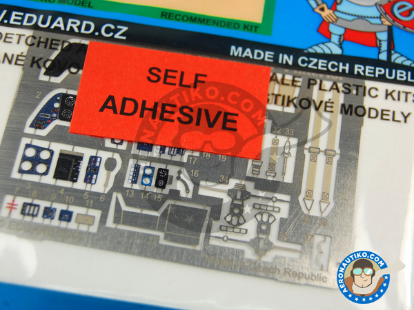 Image 2: Messerschmitt Bf 109 F-4 | Fotograbados coloreados para el Cockpit en escala 1/32 fabricado por Eduard (ref. 33075)