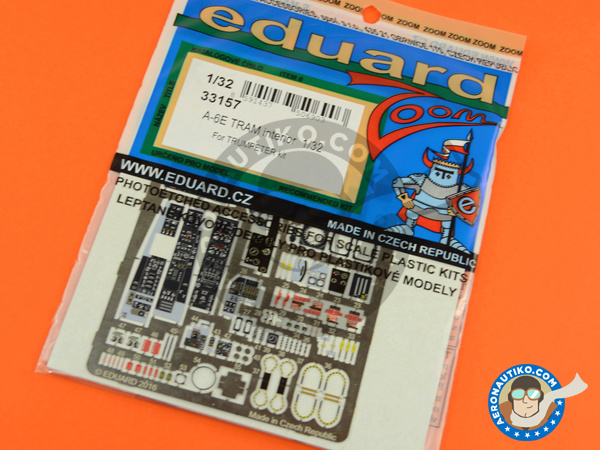 Image 3: Grumman A-6 Intruder E TRAM | Cockpit set in 1/32 scale manufactured by Eduard (ref. 33157)