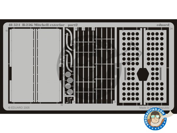 Image 1: B-25G - Exterior | Detail up set in 1/48 scale manufactured by Eduard (ref. 48524)