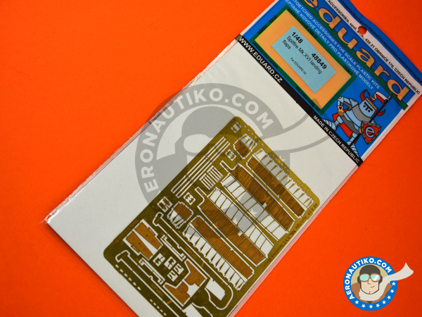 Image 2: Spitfire Mk.VXI flaps | Flaps en escala 1/48 fabricado por Eduard (ref. 48849)