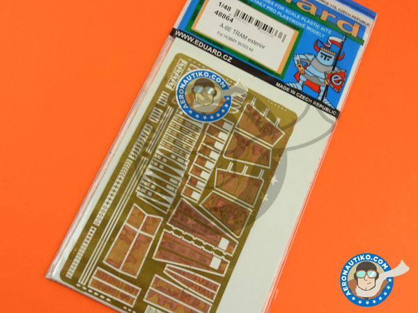 Image 2: Grumman A-6 Intruder E TRAM | Photo-etched parts in 1/48 scale manufactured by Eduard (ref. 48864)