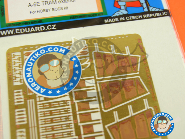 Image 7: Grumman A-6 Intruder E TRAM | Photo-etched parts in 1/48 scale manufactured by Eduard (ref. 48864)