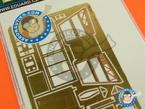 Image 2: Grumman A-6 Intruder electronic equipment E TRAM | Photo-etched parts in 1/48 scale manufactured by Eduard (ref. 48865)