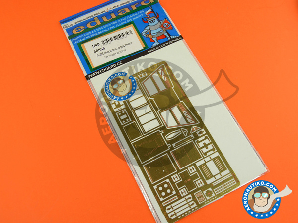 Image 4: Grumman A-6 Intruder electronic equipment E TRAM | Photo-etched parts in 1/48 scale manufactured by Eduard (ref. 48865)
