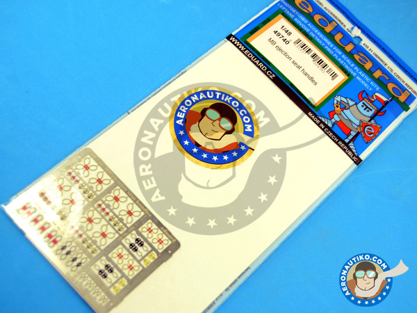 Image 4: Ejection seat handles | Ejection seat in 1/48 scale manufactured by Eduard (ref. 49740)