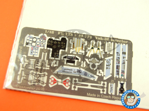 Image 8: Yakovlev Yak-38 | Photo-etched parts in 1/48 scale manufactured by Eduard (ref. 49773)