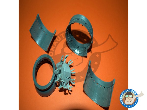 Image 1: Vought F4U-1 Corsair Pratt&Whitney Engine | Engine in 1/32 scale manufactured by Eduard (ref. 632032)