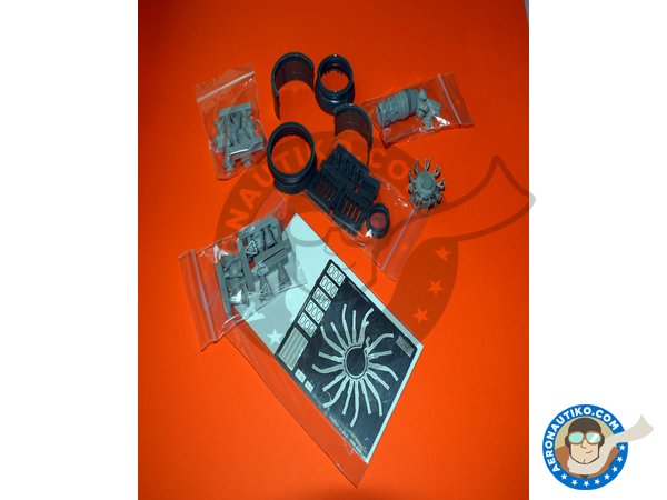 Image 7: Vought F4U-1 Corsair Pratt&Whitney Engine | Engine in 1/32 scale manufactured by Eduard (ref. 632032)