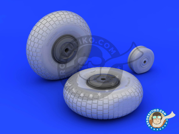 Image 1: De Havilland Mosquito FB Mk. VI | Wheels in 1/32 scale manufactured by Eduard (ref. 632065)