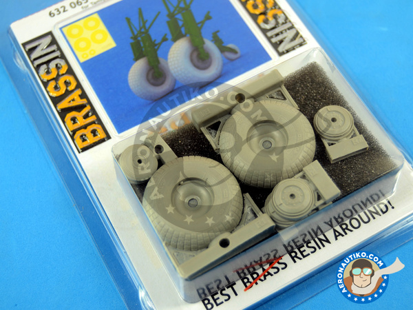 Image 7: De Havilland Mosquito FB Mk. VI | Wheels in 1/32 scale manufactured by Eduard (ref. 632065)