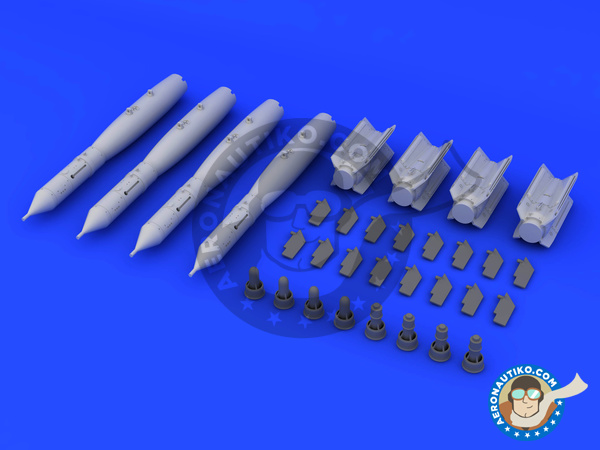 Image 3: GBU-12 Paveway II bomb - Bombs - Weapons | Bombs in 1/32 scale manufactured by Eduard (ref. 632072)