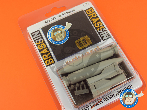 Image 5: Mk.84 bombs - Bombs - Weapons | Bombs in 1/32 scale manufactured by Eduard (ref. 632075)